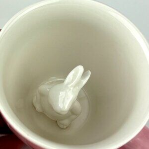 Pink Creature Comforts Rabbit Mug - Adorable 3D Bunny Design NWOT